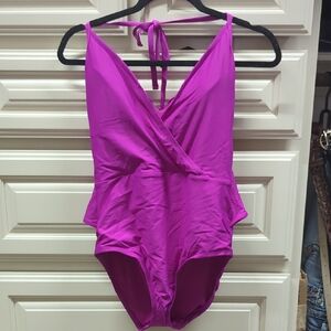 Apt. 9 Magenta One Piece Swimsuit
